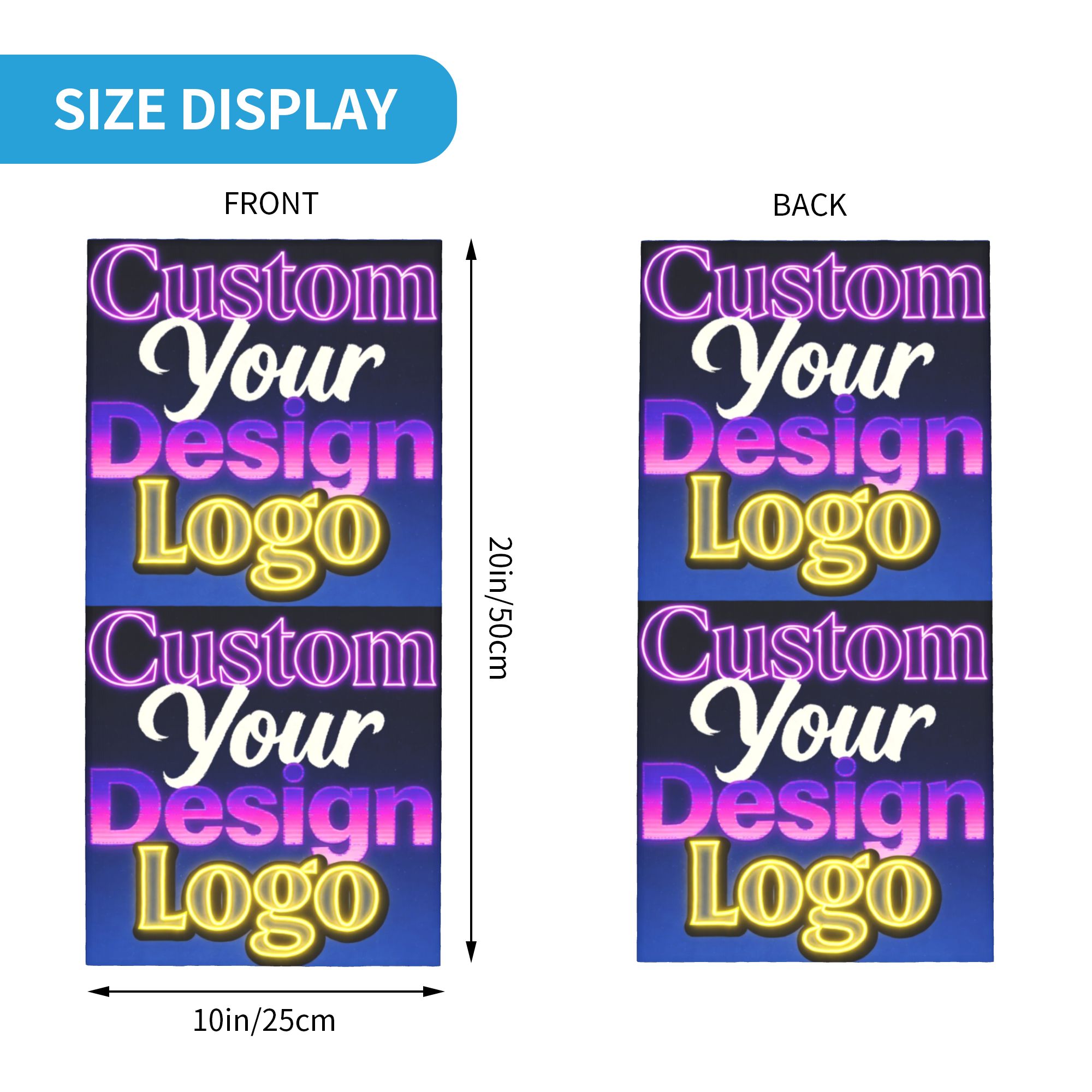Custom Custom Your Design Logo - огляд і ціна Neck Warmer Tube
