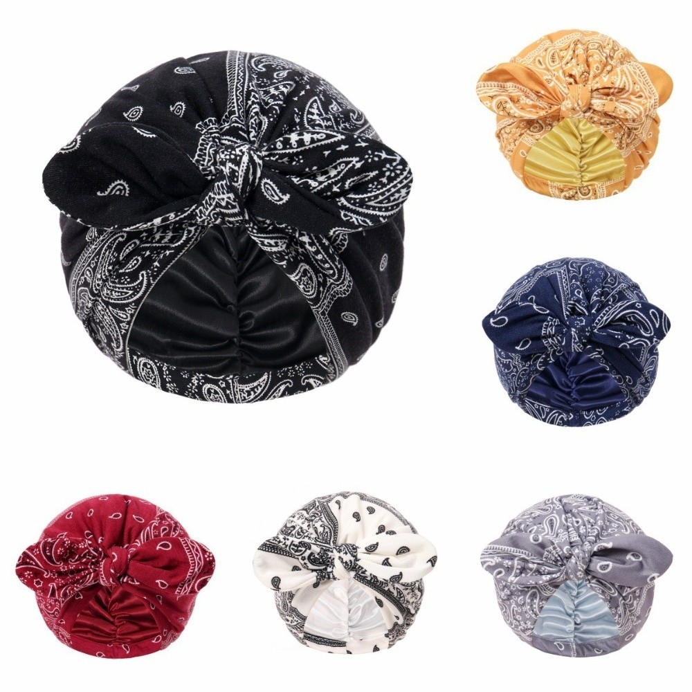 Satin Lined Bandana Turban Hat - огляд і ціна Bow Tie Pre Tied