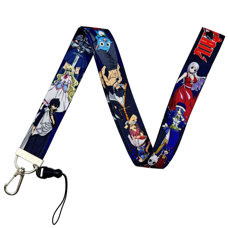 5pcs Fairy Tail Anime Peripher - огляд і ціна Lanyard Badge Holder