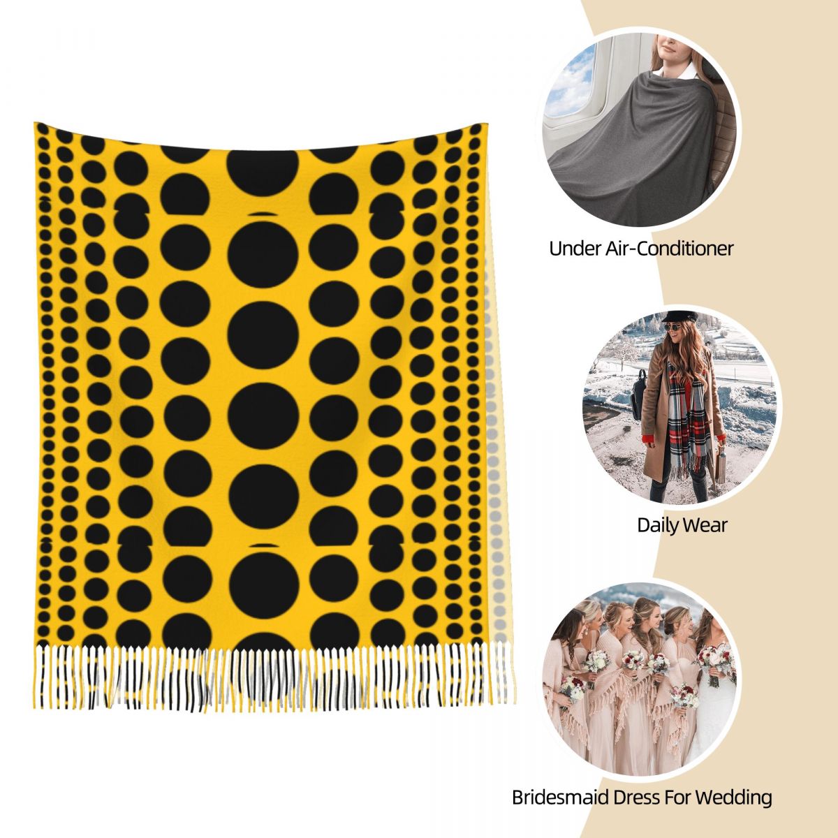 Infinity Polka Dots Scarf for  - огляд і ціна Infinity Scarf Knit