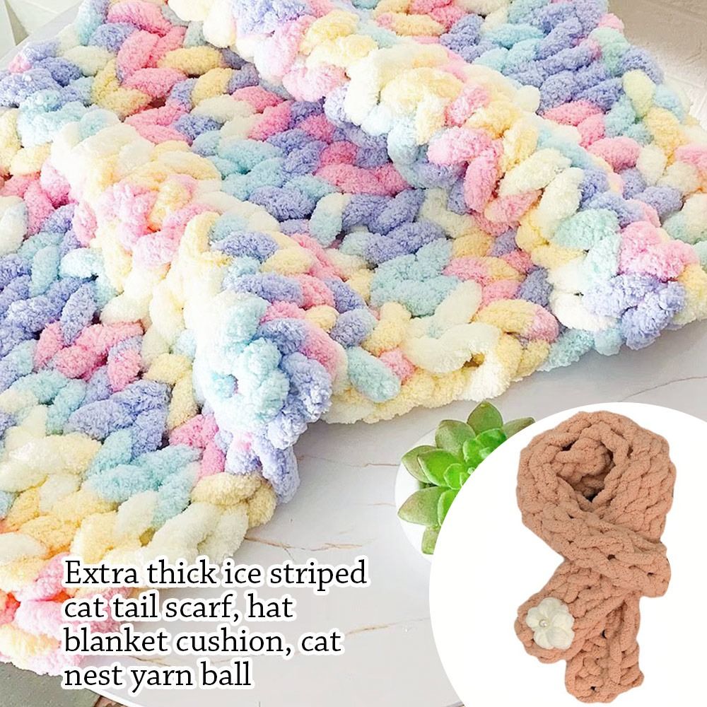 250g/Ball Multicolor Chenille  - огляд і ціна Woven Scarf Blanket
