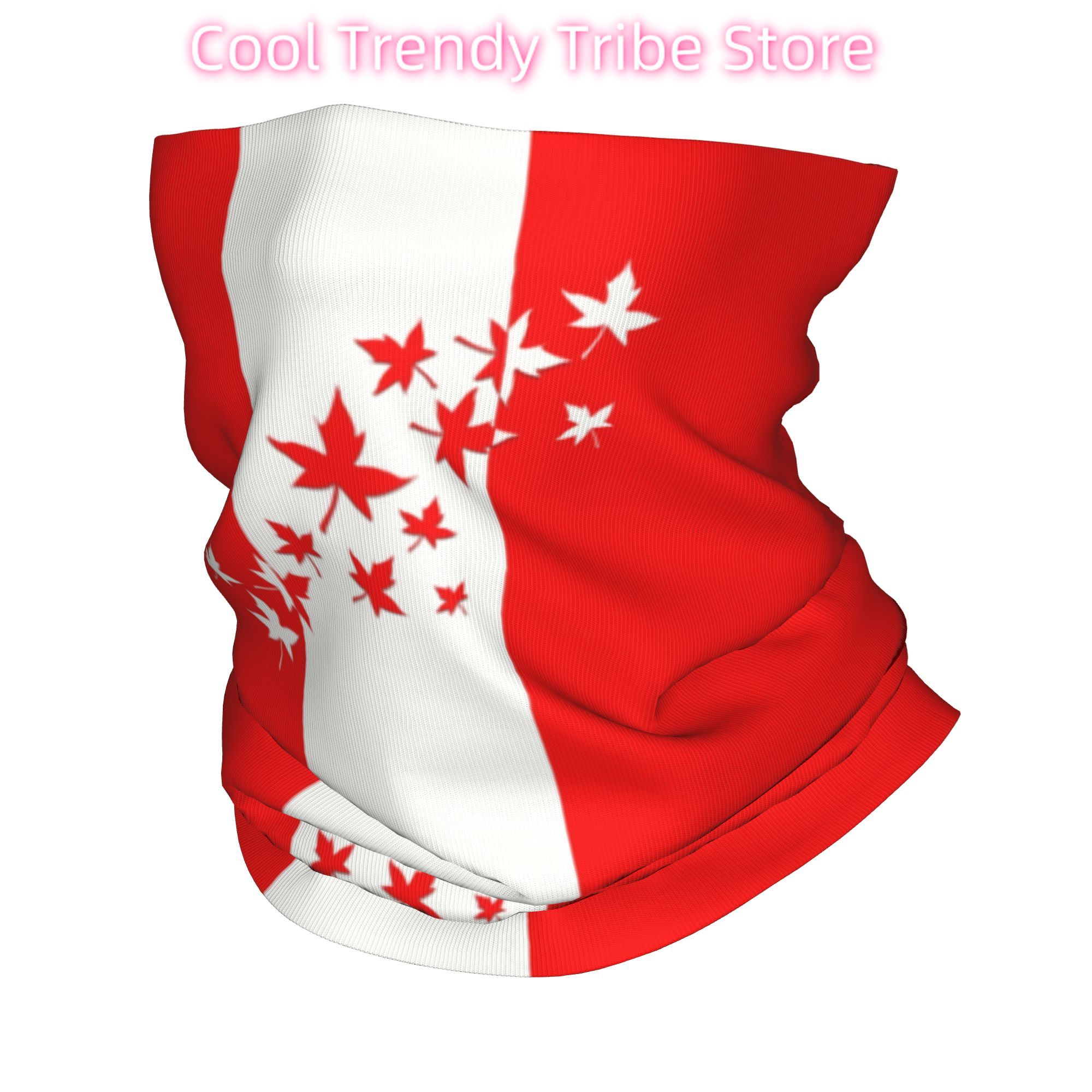 Custom Maple Leaf Canada Flag  - огляд і ціна Neck Warmer Tube