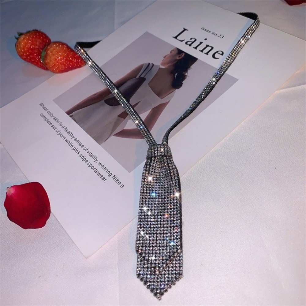 Shiny Rhinestone Double-layer  - огляд і ціна Bow Tie Pre Tied