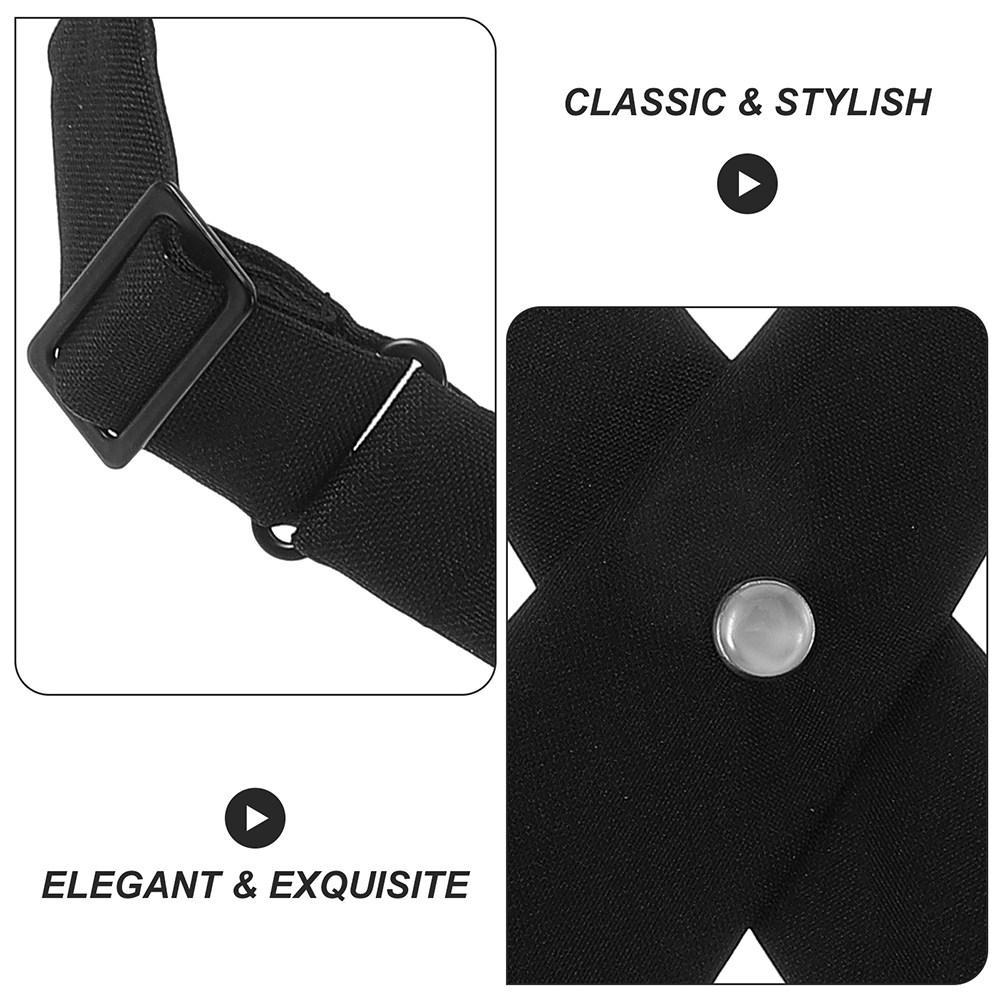 2Pcs Black Cross Bow Tie for W - огляд і ціна Bow Tie Pre Tied