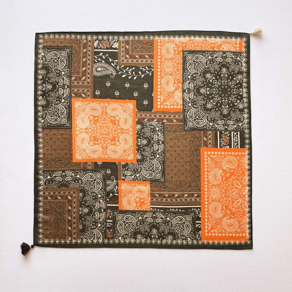 Tassel Scarf Women Square Cott - огляд і ціна Bandana Cotton