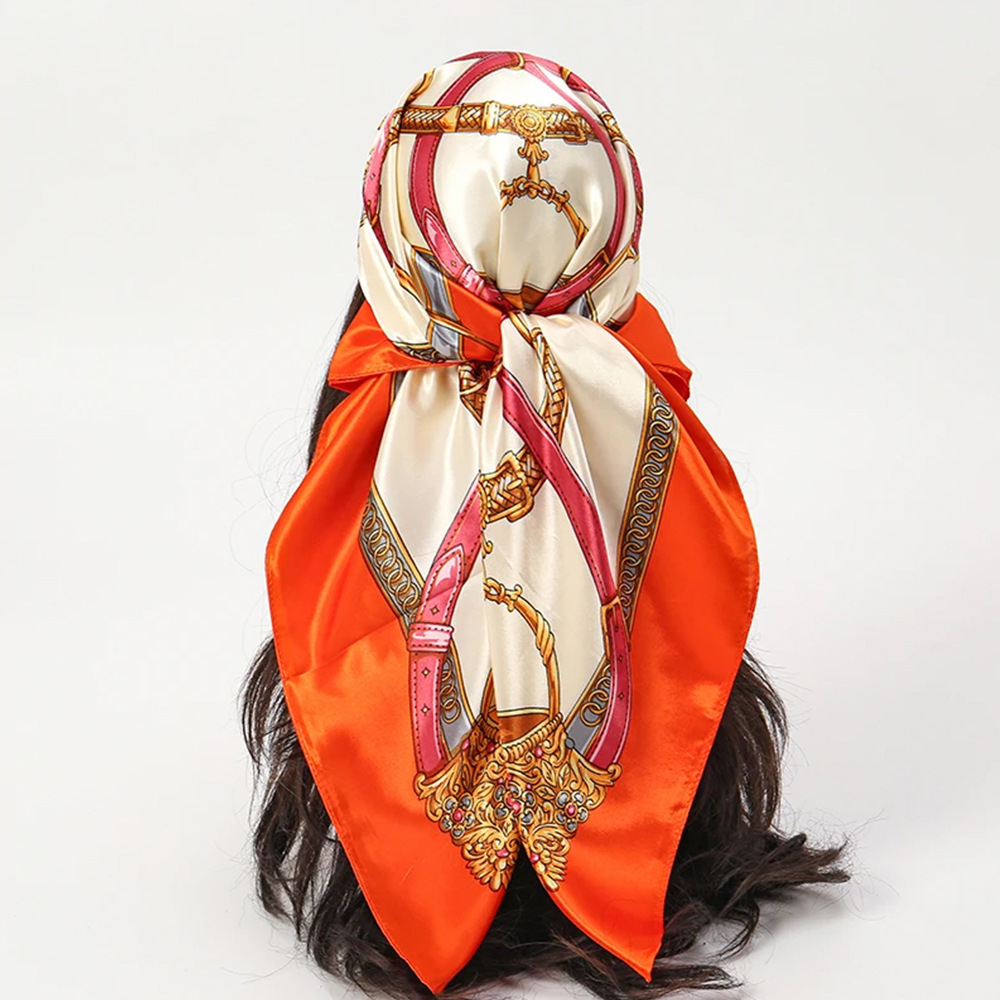 Fashion Scarves 90*90cm Women  - огляд і ціна Ascot Neck Scarf