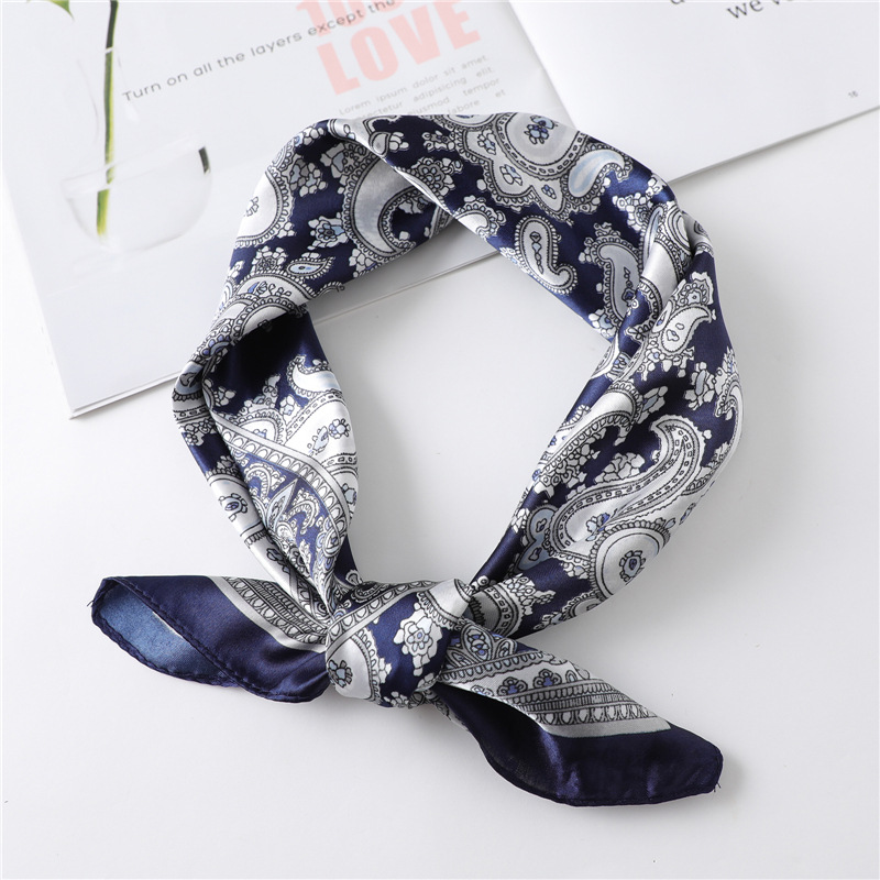 60cm Luxury Square Silk Scarf  - огляд і ціна Head Wrap Turban