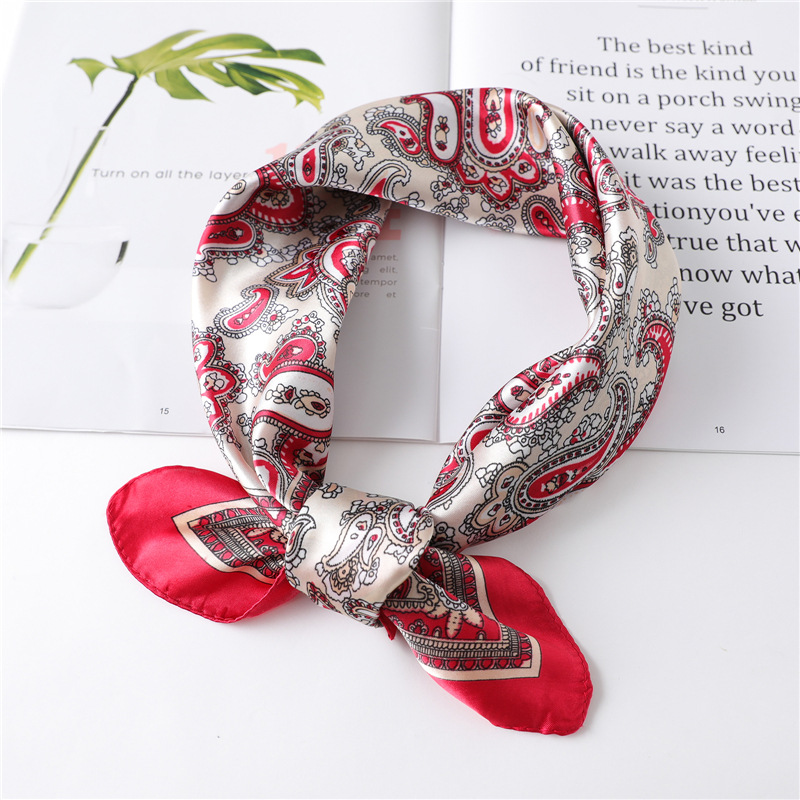 60cm Luxury Square Silk Scarf  - огляд і ціна Head Wrap Turban