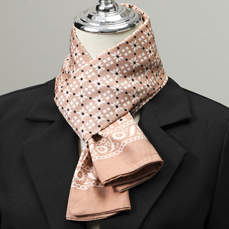 Men's Scarf Imitation Silk Nec - огляд і ціна Ascot Neck Scarf