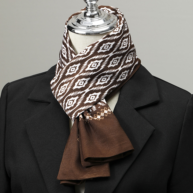 Men's Scarf Imitation Silk Nec - огляд і ціна Ascot Neck Scarf