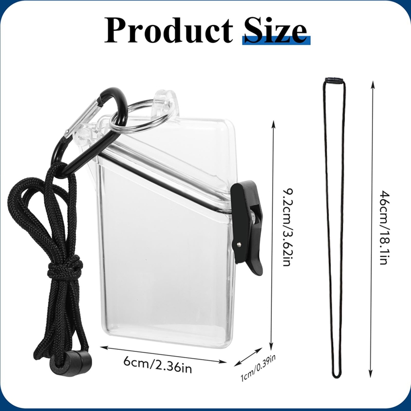 5 Pack Waterproof ID Badge Hol - огляд і ціна Lanyard Badge Holder