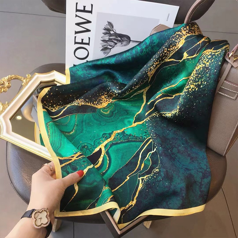 70x70cm Women Scarf Silk Feeli - огляд і ціна Ascot Neck Scarf