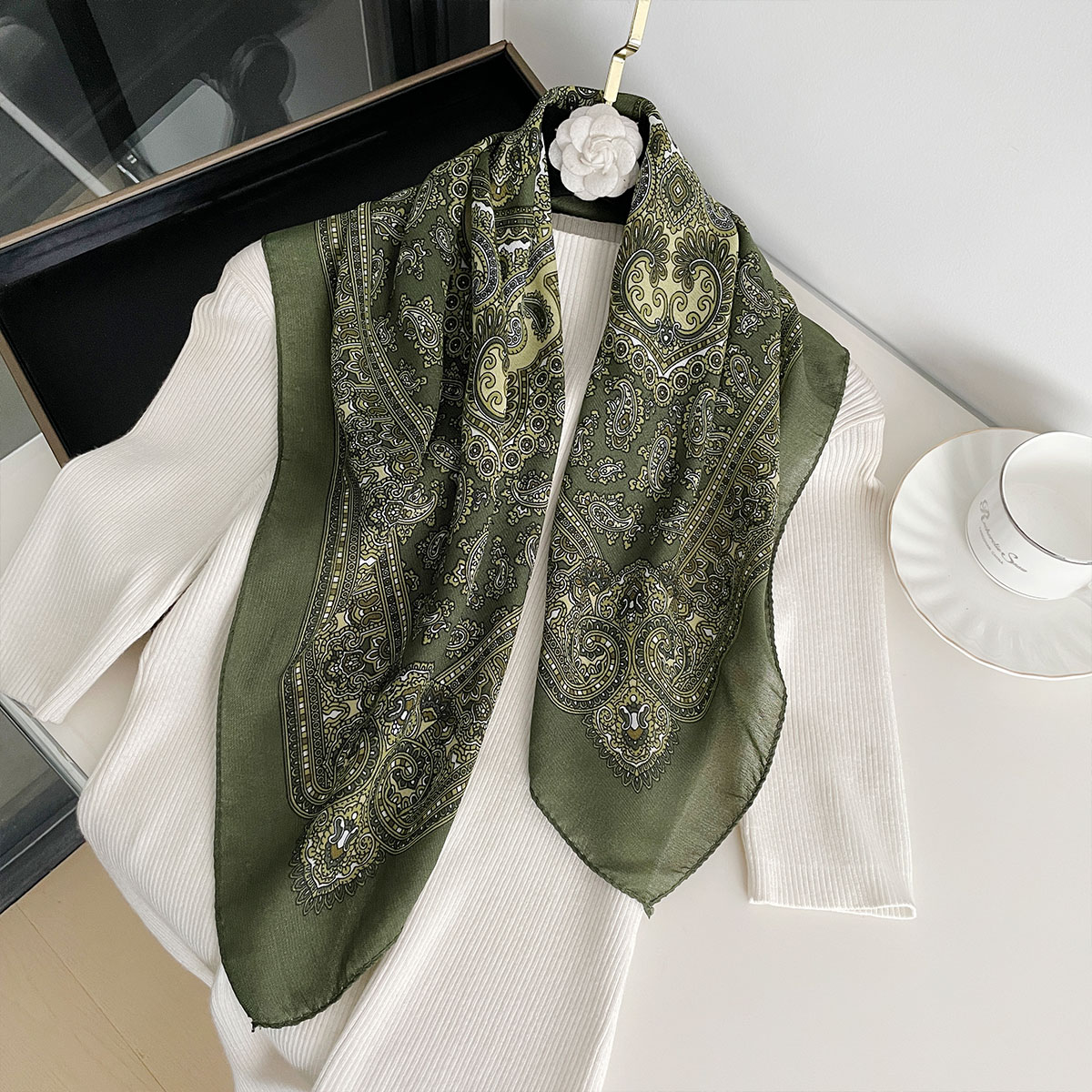 New Fashion 70X70cm Women's Sc - огляд і ціна Bandana Cotton
