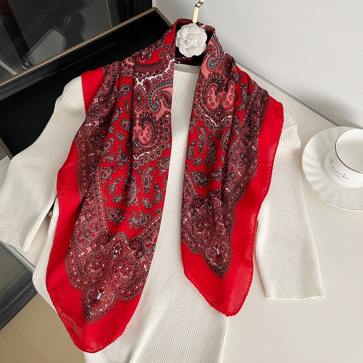New Fashion 70X70cm Women's Sc - огляд і ціна Bandana Cotton